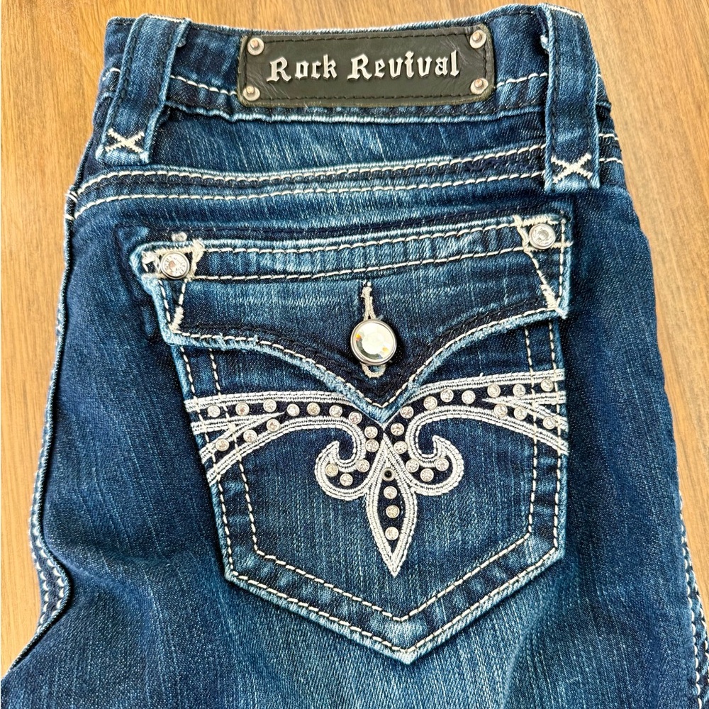 Rock Revival Women's Dark Blue Boot Cut Jeans